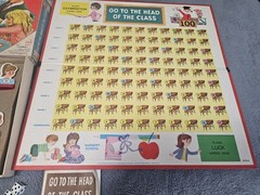 ~Vintage Rare 1967 Milton Bradley GO TO THE HEAD OF THE CLASS Game COMPLETE MB~