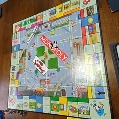 The Simpsons Monopoly Board Game W/ All 6 Pewter Tokens | Fully Complete In Box