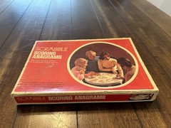 Vintage 1975 Scrabble Scoring Anagrams Game 179/180 Wood Tiles Nearly Complete