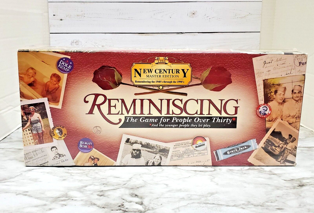 Reminiscing The Game for People Over Thirty Master Edition Trivia 1940-90s New