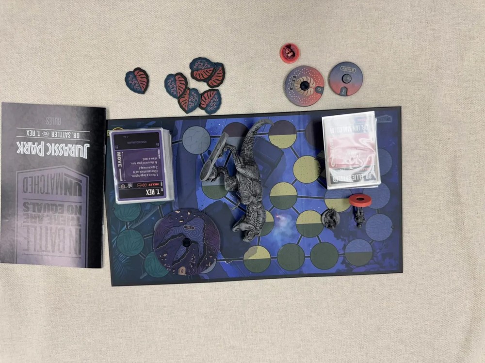 Restoration Games Unmatched: Jurassic Park – Dr. Sattler vs T. Rex Board Game…