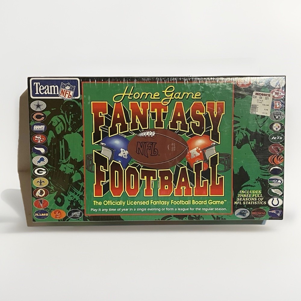 Vintage 1994 TDC Games Team NFL Fantasy Football Home Game Sealed