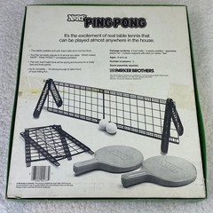 Vintage Nerf Ping Pong Parker Brothers Table Tennis Game No 0273 Complete Set