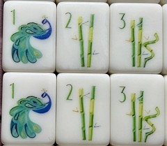 American Mahjong Set •160 Melamine Tiles •Racks •Storage Satchel