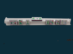 American Mahjong Rack Set of 4 White Acrylic 18.5 Inch with Pushers