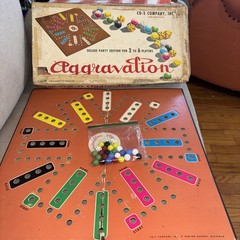 VINTAGE 1960’s Aggravation Board Game Deluxe Party Edition