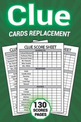 Clue Cards Replacement Score Sheets Refills for Clue Board Game, Detective An…
