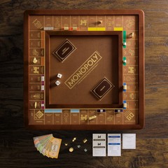 CLEARANCE – WS GAME Monopoly Luxury, Walnut Collector’s Set (US Edition)