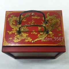 Chinese Mah-Jong 144 Tiles Game Set With Wooden Box Entertainment Prop Gift new