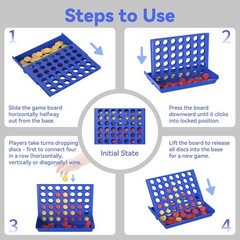 Educational Big Size 4 in a Row Game for Kids – Perfect for Family Gatherings!