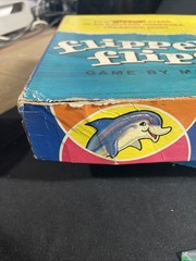Vintage 1965 Flipper Flips Board Game Mattel TV Show Incomplete Parts Repair