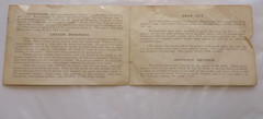 EARLY 1900’S VINTAGE INSTRUCTIONS FOR PARKER BROTHERS’ ANAGRAMS & LETTERS GAME