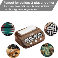 Chess Clock Digital Chess Timer Professional for Board Games Timer with Alarm…