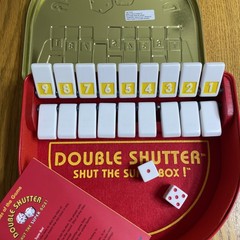 DOUBLE SHUTTER Shut the Super Box Game in Tin Blue Orange Games Manual Excellent