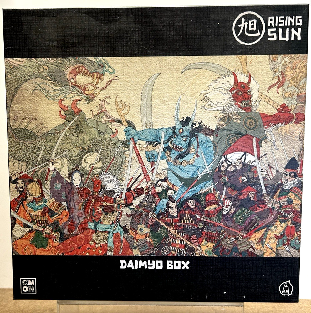 Rising Sun Daimyo Box Kickstarter Exclusive CMON Eric Lang COMPLETE Good Condit