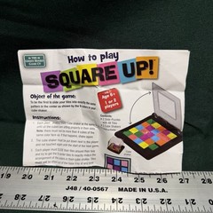 SQUARE UP! Board Game – MindWare – Puzzle Pattern Challenge – Complete – Rubik