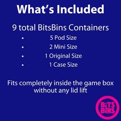 BitsBins Organizer for Wingspan Base Game, Organizes Tokens Easily and Fits i…