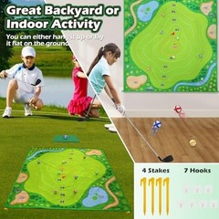 Battle Golf Chipping Game Set for Kids Adults, Chip and Stick Golf Game with…