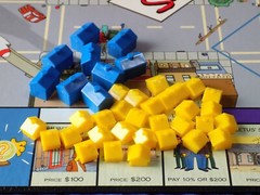The SIMPSONS MONOPOLY Board Game For Parts or Play 2001