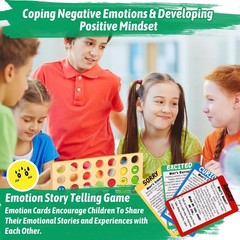 Social Emotional Learning Therapy Games for Kids, w/56 Emotion Cards, Connect…