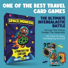 Space Monkeys Card Game – 2-7 Players – Ages 7+ – 20 Minutes to Play – High S…