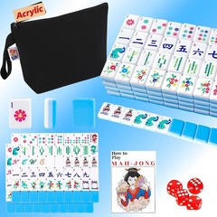 Doreimi Original Design American Mahjong Tile Set with 160 Blue Back Tiles, U…