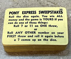 PLAYING CARDS ONLY 1947 The Game of Pony Express Board Game Polygon