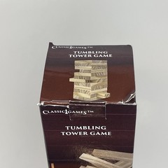 Classic Games Tumbling Tower Game Wooden Blocks 72 Pieces Ages 6+ – Open Box