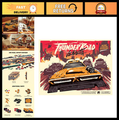 Post-Apocalyptic Racing Board Game – Thunder Road Vendetta – 2-4 Players, 30-75