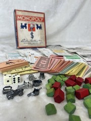 Vintage Monopoly Collection Lot 1930s Parker Bros Sets + 1970s Complete Game