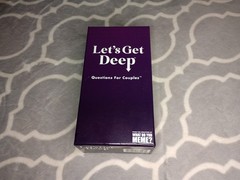 Lets Get Deep Questions For Couples Game Card Game For Date Night Opened Box