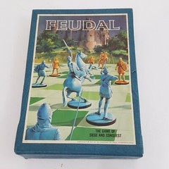 Feudal War Board Game 3M Bookshelf Vintage Strategy Military Castle 1967 COMP