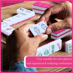 Arrowbash 160 Pcs Mini Mahjong Tiles Set 1.2 Inch Tiles American Mahjong Game…