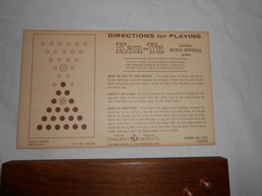 Vintage Hoyle Official Games The Kan Yu Puzzler Model No. 8107 Walnut SETCO HTF