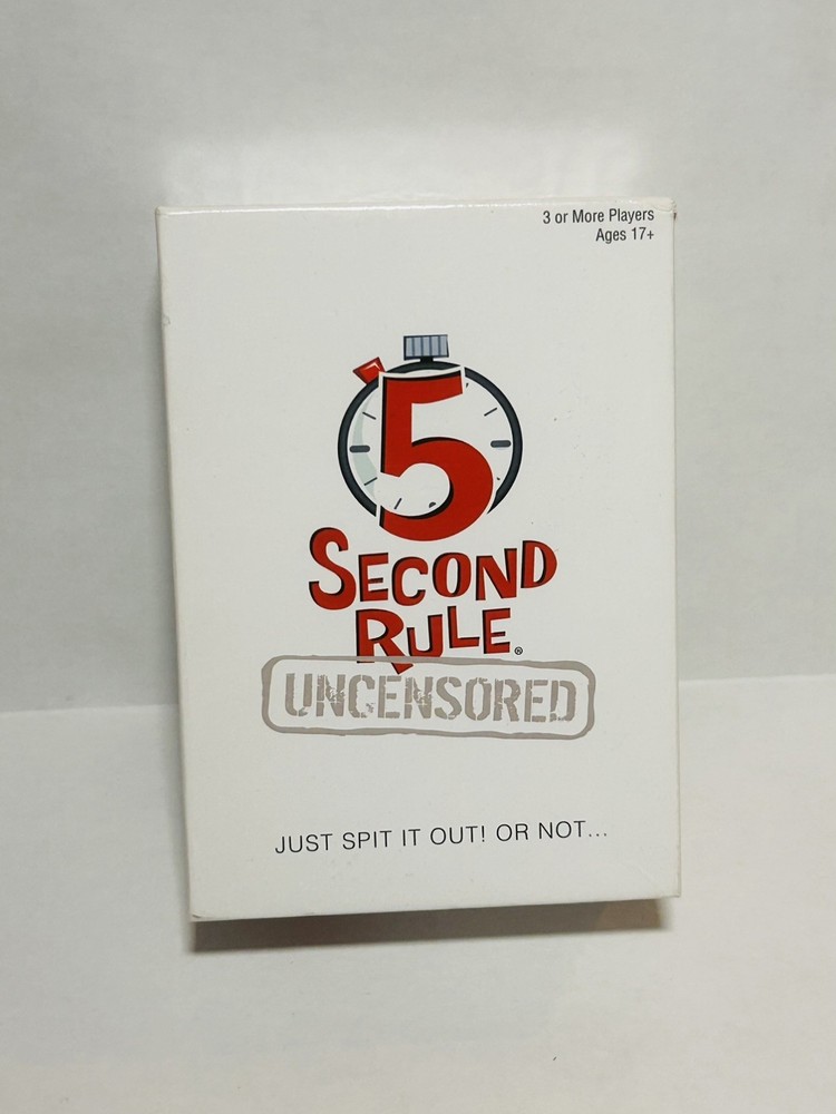 NEW – 5 Second Rule [Uncensored] Party Game Just Spit it Out! Or Not