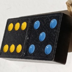 Vintage Dominoes Double Nine Box Set Oriental Dragons Multicolored Dots