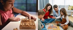 Glintoper Tic Tac Toe & 4 in a Row Tables Game Set, Classic Board Games