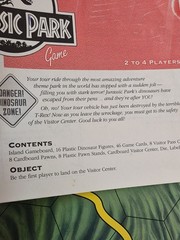 1992 Jurassic Park Board Game by Milton Bradley Complete w/ Manual