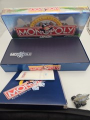 VINTAGE Monopoly Deluxe Edition COMPLETE Parker Brothers 1995 Golden Sealed $$