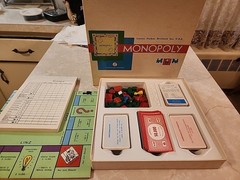 Vtg Monopoly Boardgame Piatnik Austria Edition 1961 + pad of Gerwinnkarte score