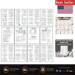 Comprehensive 2026 Mah Jongg Reference Guide: 72 Flash Cards for Easy Learning