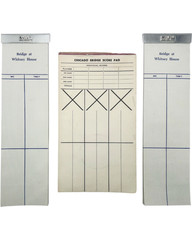 Vintage Vanderbilt Whitney Estate Set 3 Bridge Sterling Monogram Game Score Pads