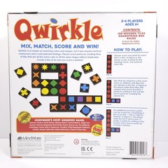 Qwirkle Board Game COMPLETE 108 Tiles Shapes Colors Good Strategy MindWare