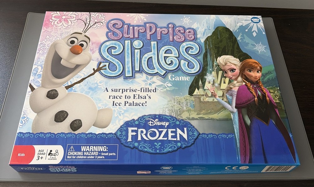 Disney Frozen Surprise Slides Board Game Complete 2 to 4 players ages 3 up EUC