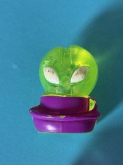 Gogos Crazy Bones Aliens Lot 7 Figures Silver Metallic Translucent Vintage Rare