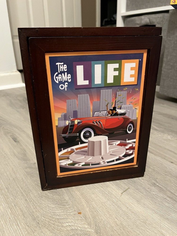 The Game of Life Vintage Game Collection Wood Box 2011 Target Exclusive