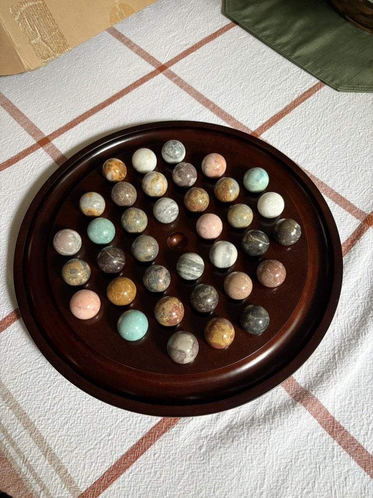 Marble Solitaire Board Game Unused, Perfect condition
