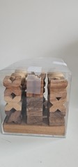 3D Wooden Tic Tac Toe – Rustic Coffee Table Decor, Unique Gifts
