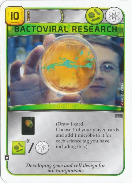 Terraforming Mars: Promo Card Bactoviral Research: NEW AND MINT!