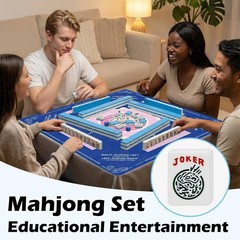 American Mahjong Tile Set with 166 Tiles, 1.2-Inch Mah Jongg Sets, Mahjong Gift